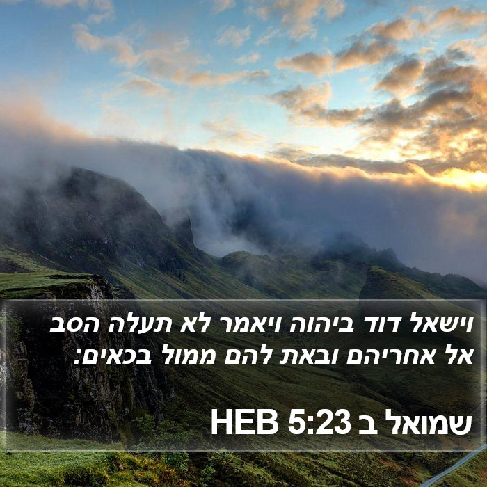 שמואל ב 5:23 HEB Bible Study