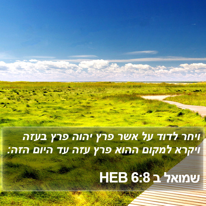 שמואל ב 6:8 HEB Bible Study