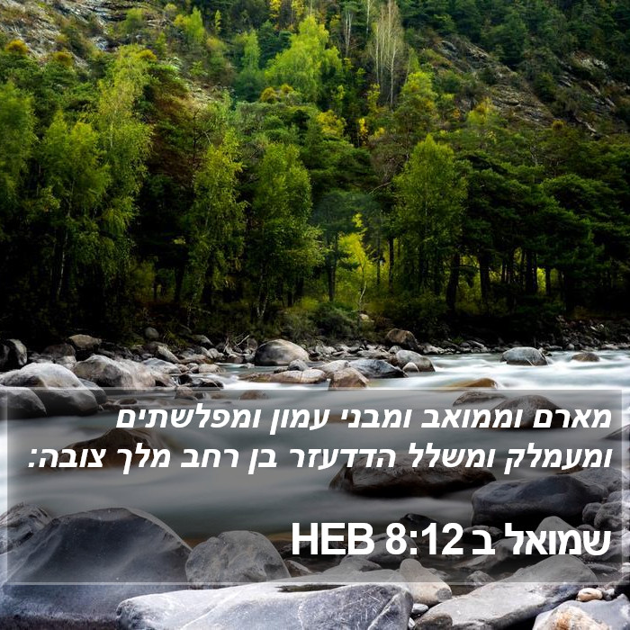 שמואל ב 8:12 HEB Bible Study