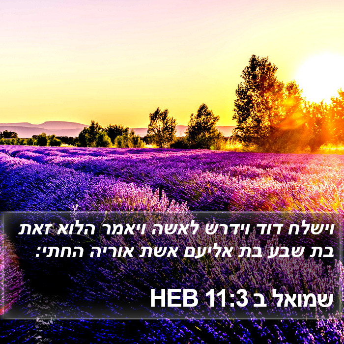 שמואל ב 11:3 HEB Bible Study