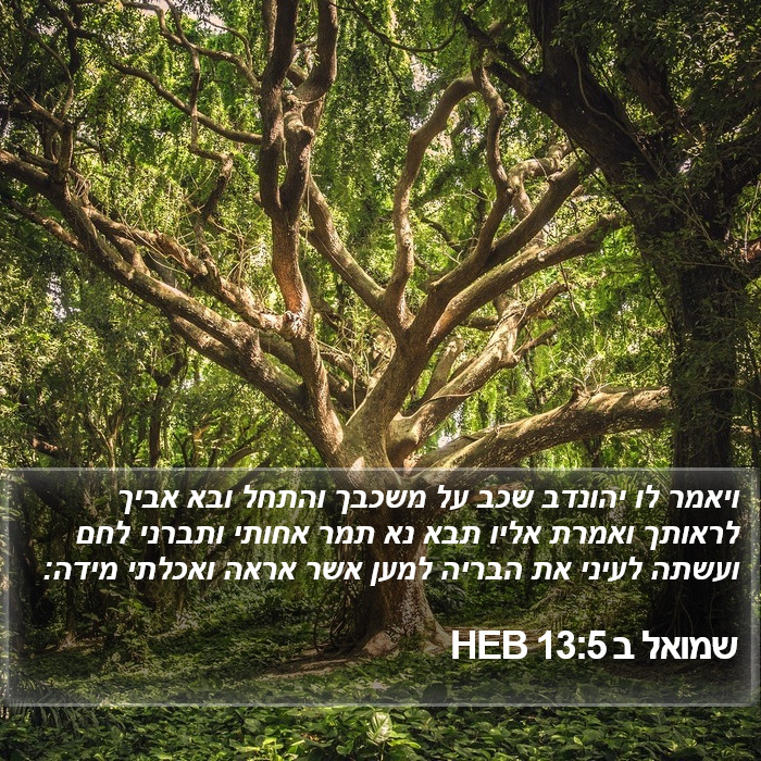 שמואל ב 13:5 HEB Bible Study