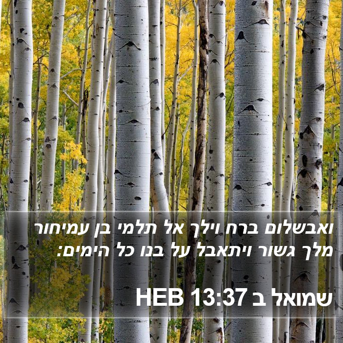 שמואל ב 13:37 HEB Bible Study