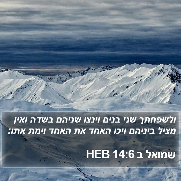 שמואל ב 14:6 HEB Bible Study