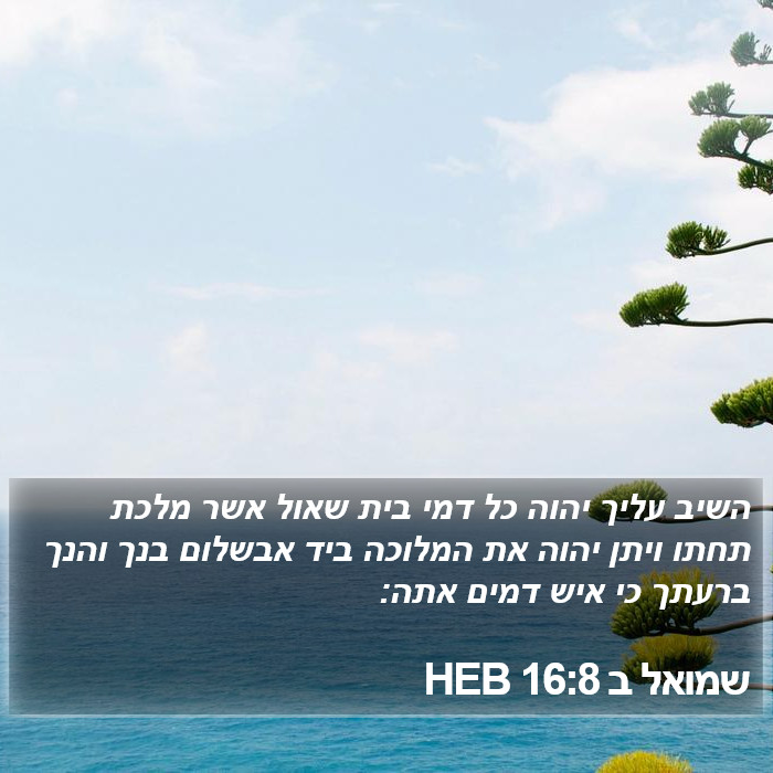 שמואל ב 16:8 HEB Bible Study