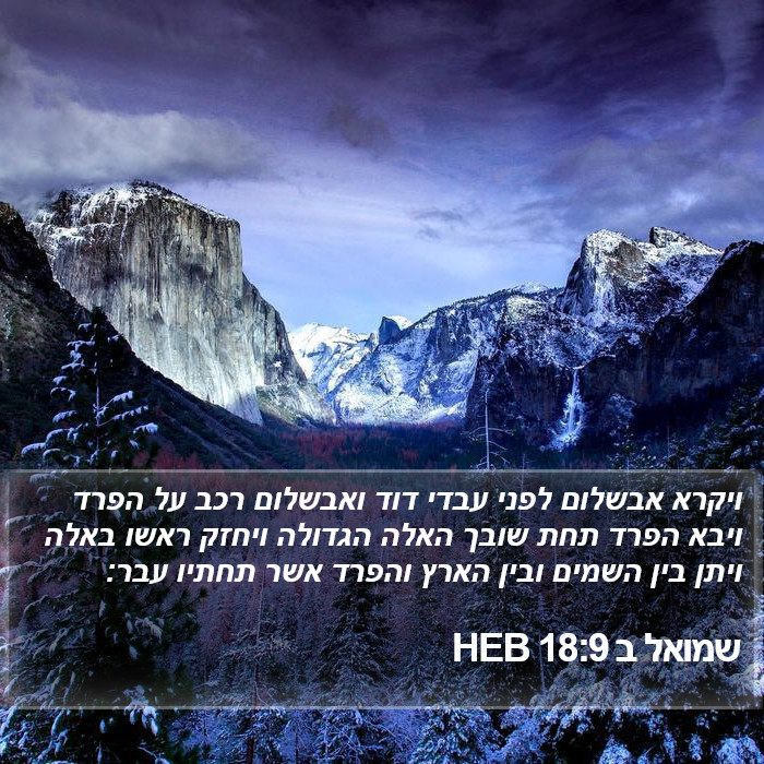 שמואל ב 18:9 HEB Bible Study