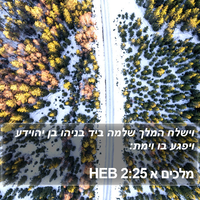מלכים א 2:25 HEB Bible Study