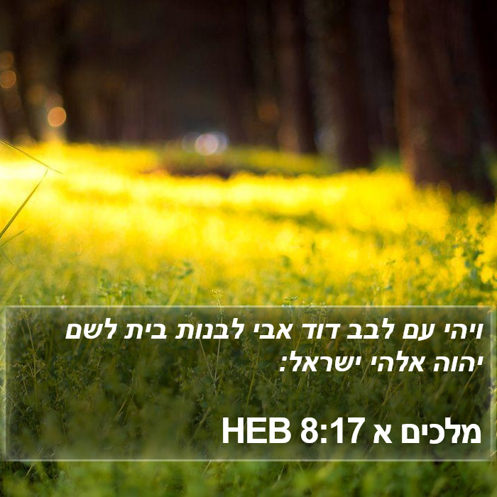 מלכים א 8:17 HEB Bible Study