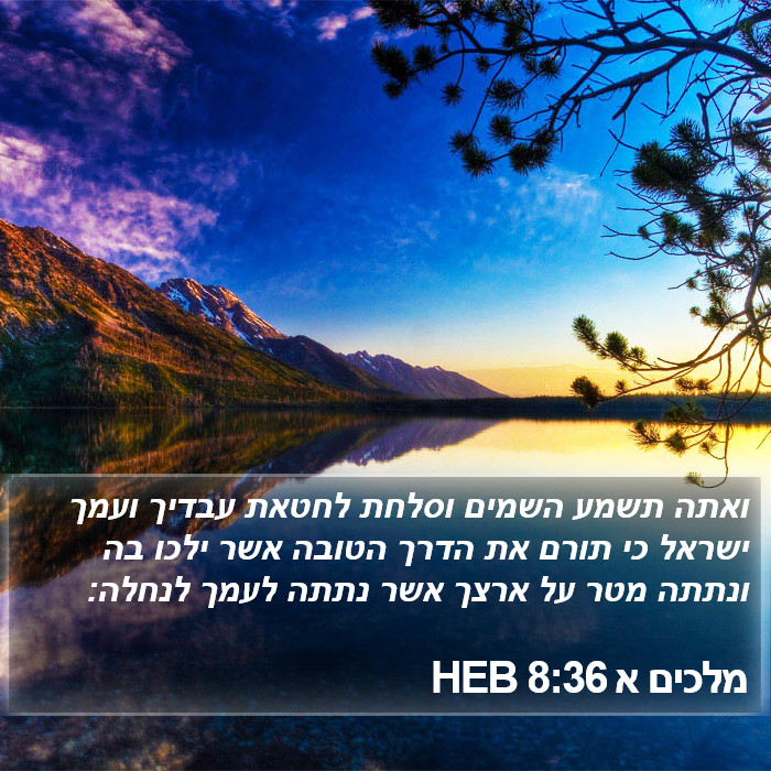 מלכים א 8:36 HEB Bible Study