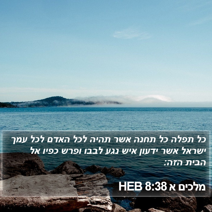 מלכים א 8:38 HEB Bible Study