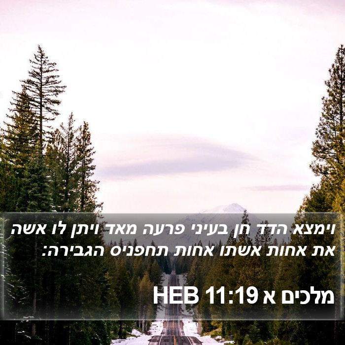 מלכים א 11:19 HEB Bible Study