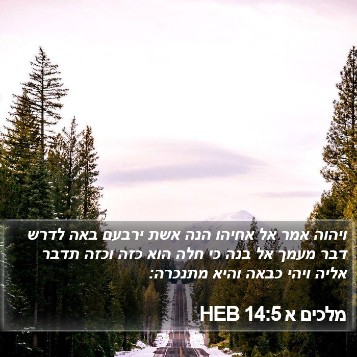 מלכים א 14:5 HEB Bible Study