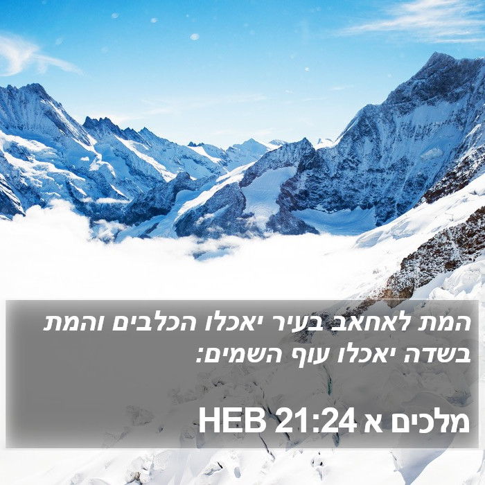 מלכים א 21:24 HEB Bible Study