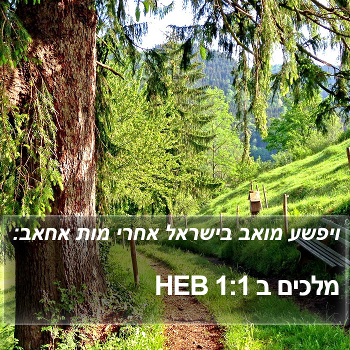 מלכים ב 1:1 HEB Bible Study