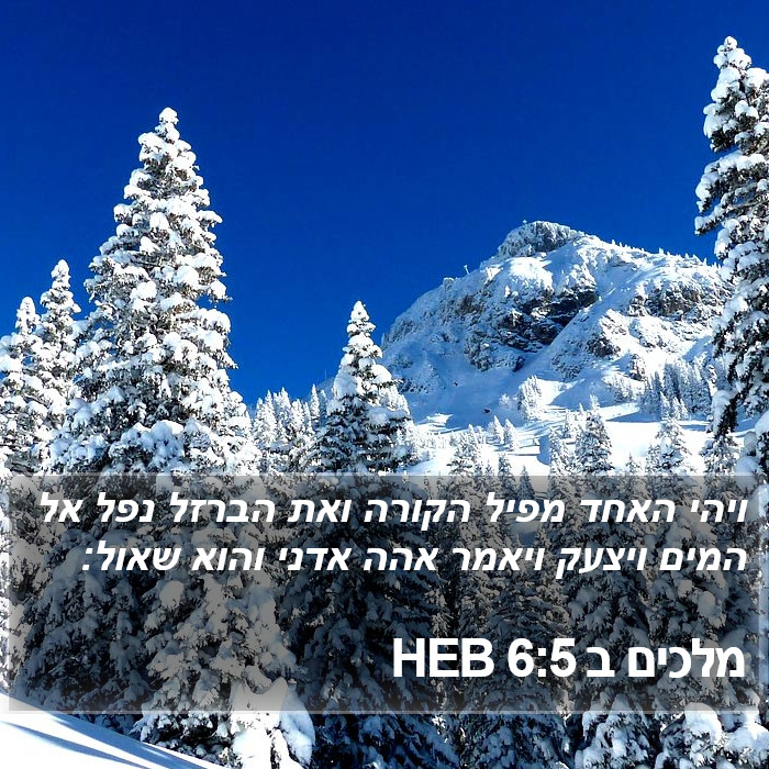 מלכים ב 6:5 HEB Bible Study