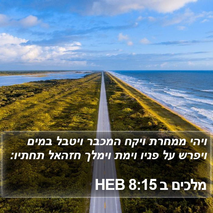 מלכים ב 8:15 HEB Bible Study