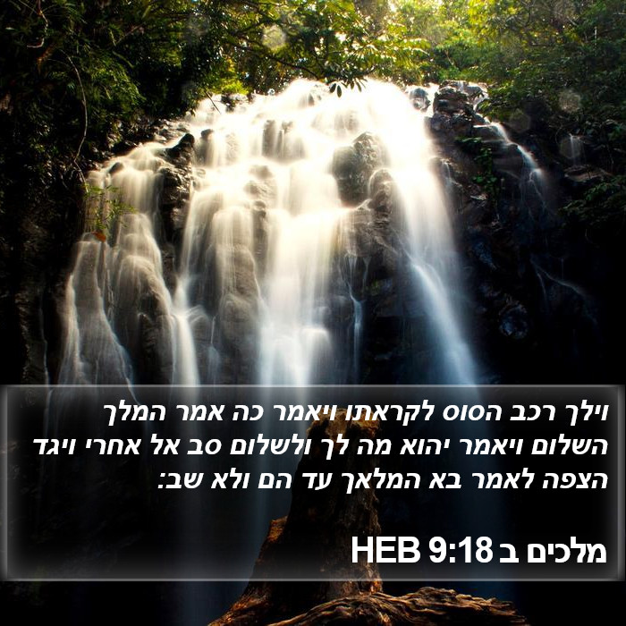מלכים ב 9:18 HEB Bible Study