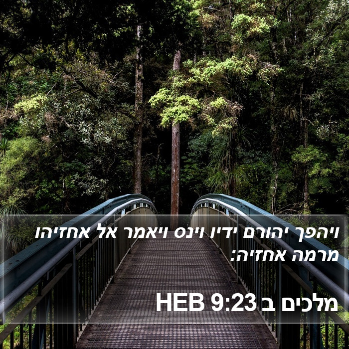 מלכים ב 9:23 HEB Bible Study