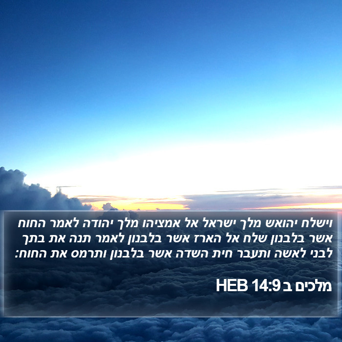 מלכים ב 14:9 HEB Bible Study