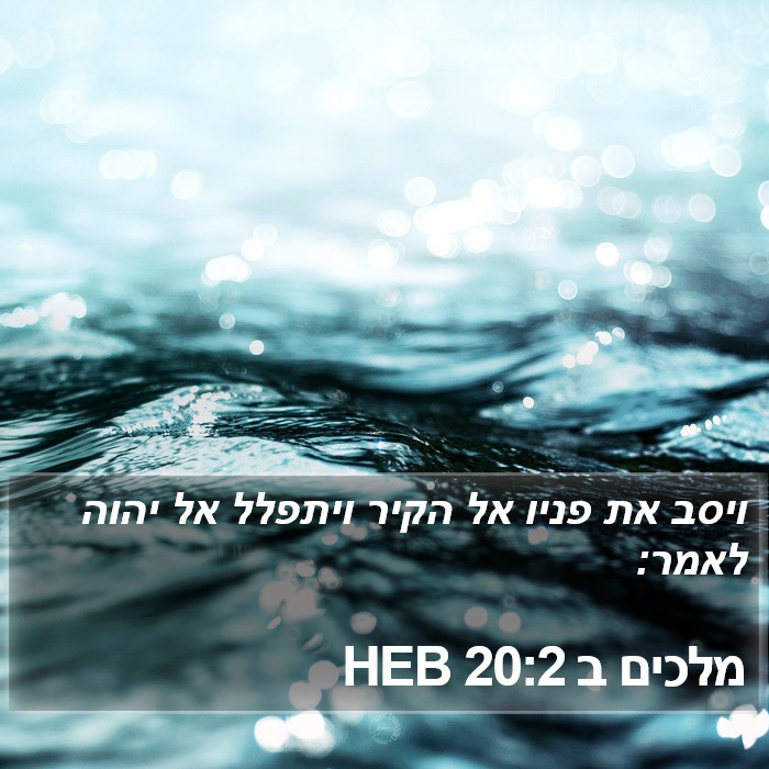 מלכים ב 20:2 HEB Bible Study