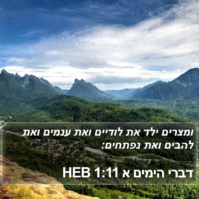 דברי הימים א 1:11 HEB Bible Study