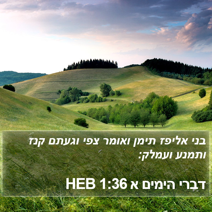 דברי הימים א 1:36 HEB Bible Study