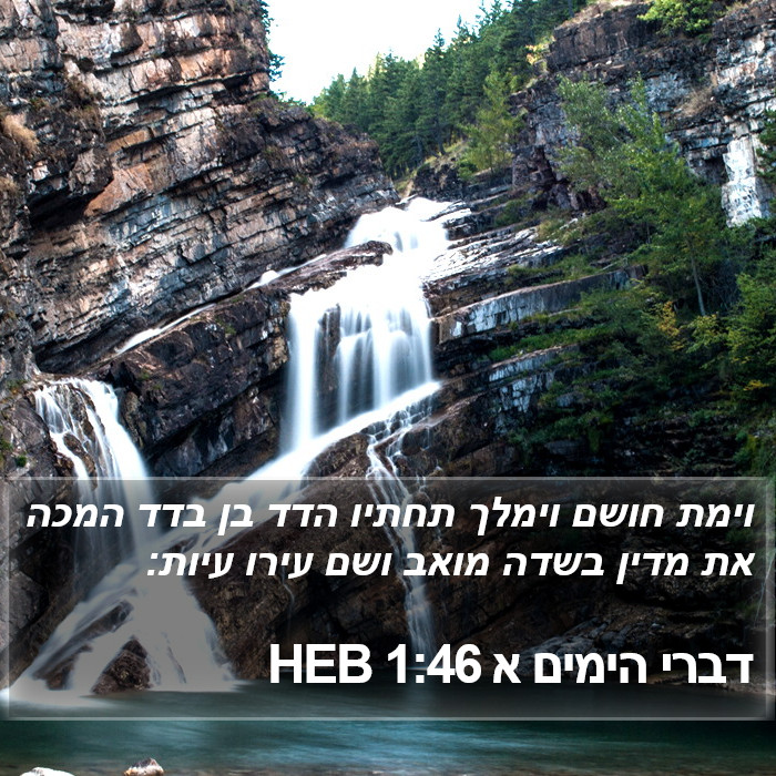 דברי הימים א 1:46 HEB Bible Study