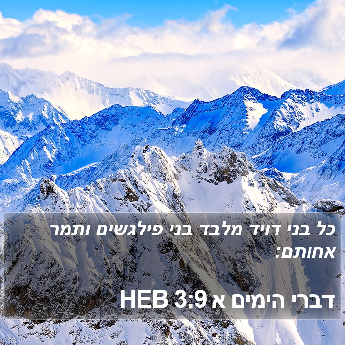 דברי הימים א 3:9 HEB Bible Study