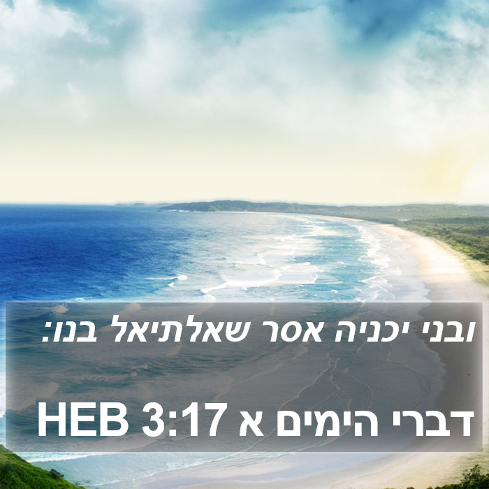 דברי הימים א 3:17 HEB Bible Study