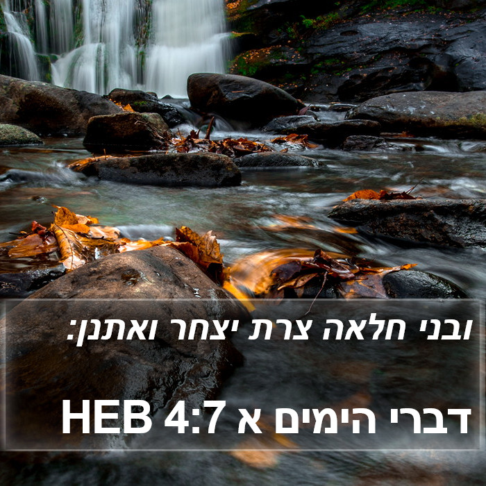 דברי הימים א 4:7 HEB Bible Study