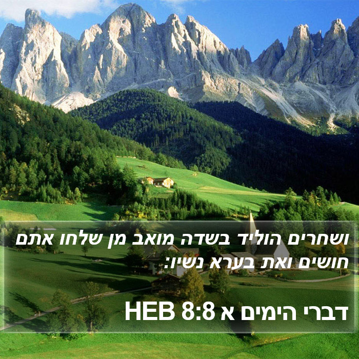 דברי הימים א 8:8 HEB Bible Study