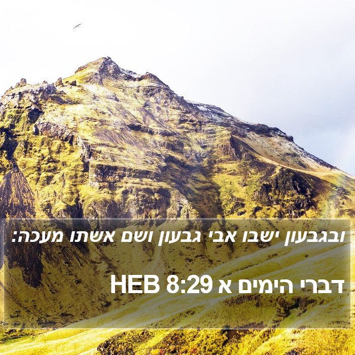 דברי הימים א 8:29 HEB Bible Study