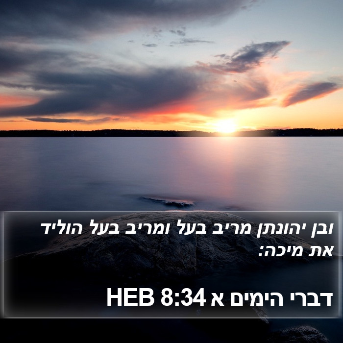דברי הימים א 8:34 HEB Bible Study