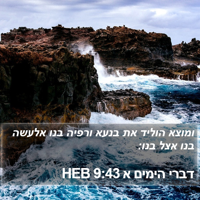 דברי הימים א 9:43 HEB Bible Study