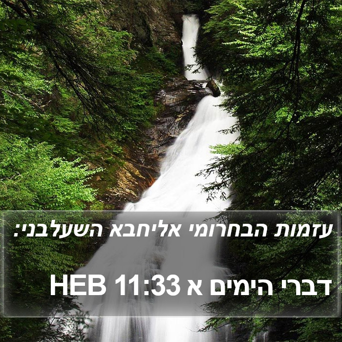 דברי הימים א 11:33 HEB Bible Study