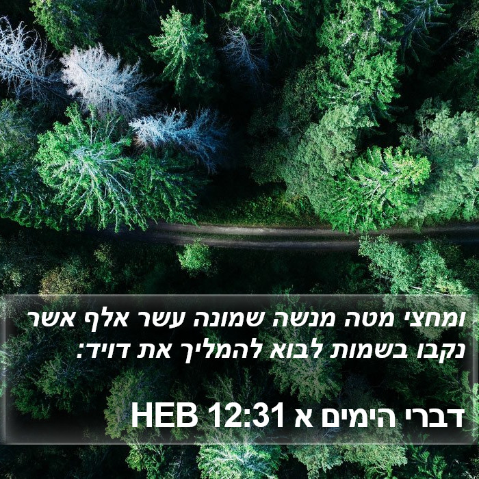 דברי הימים א 12:31 HEB Bible Study