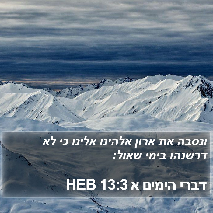 דברי הימים א 13:3 HEB Bible Study