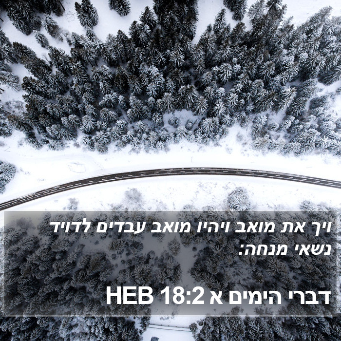 דברי הימים א 18:2 HEB Bible Study