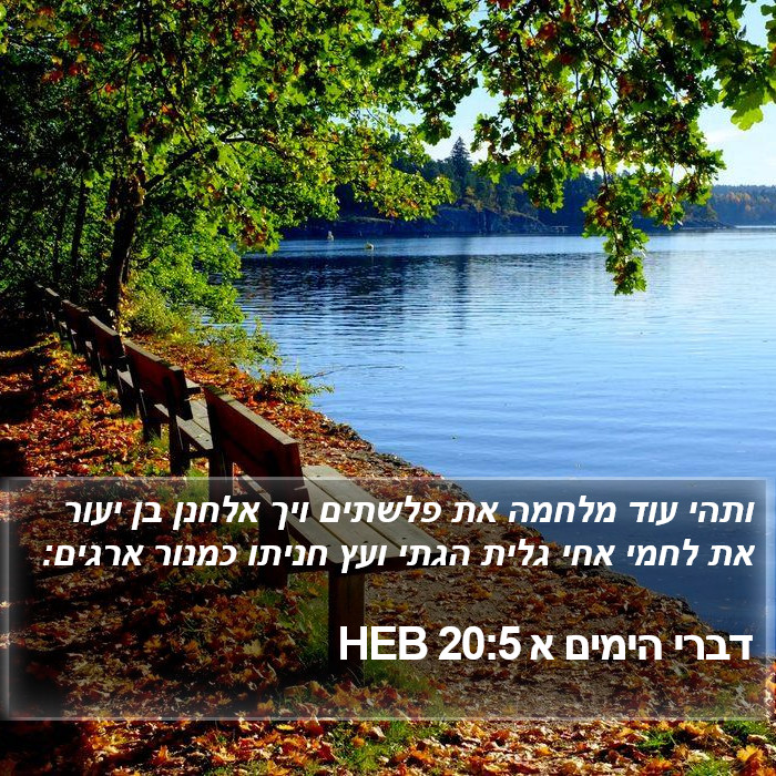 דברי הימים א 20:5 HEB Bible Study