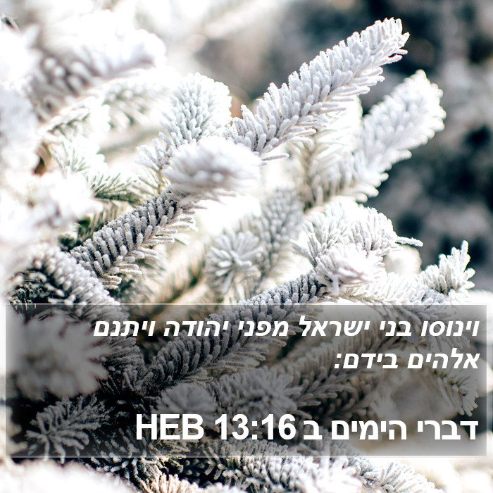 דברי הימים ב 13:16 HEB Bible Study