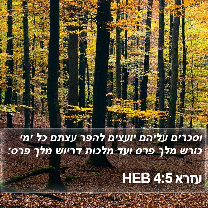 עזרא 4:5 HEB Bible Study