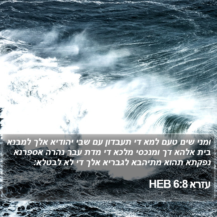 עזרא 6:8 HEB Bible Study