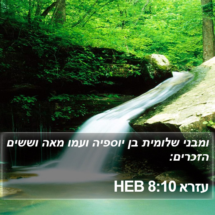 עזרא 8:10 HEB Bible Study