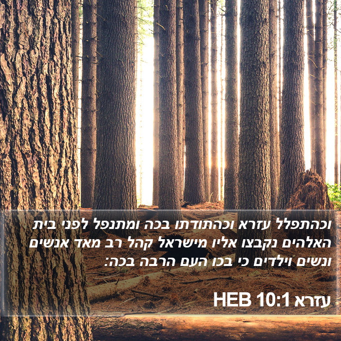 עזרא 10:1 HEB Bible Study