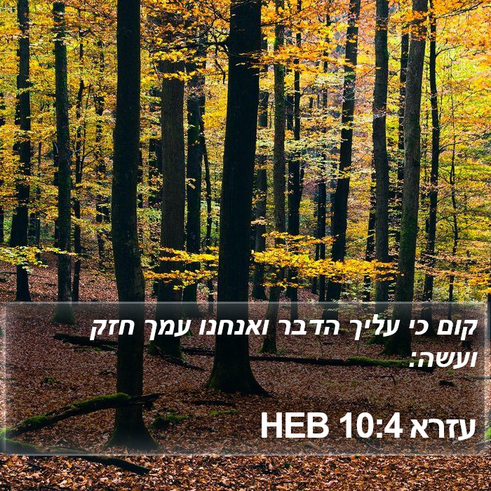 עזרא 10:4 HEB Bible Study