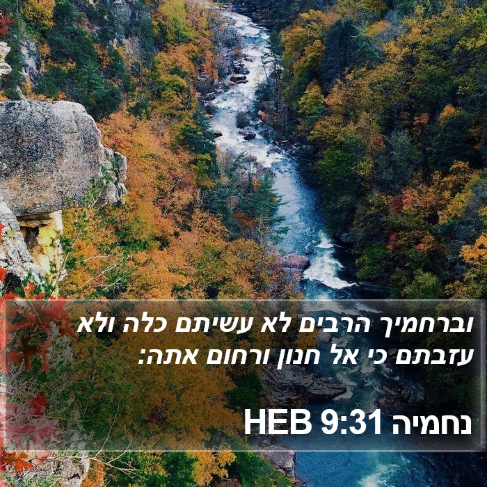 נחמיה 9:31 HEB Bible Study