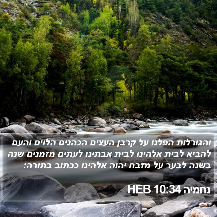 נחמיה 10:34 HEB Bible Study