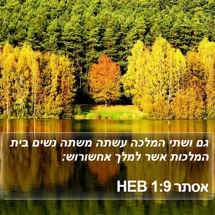 אסתר 1:9 HEB Bible Study