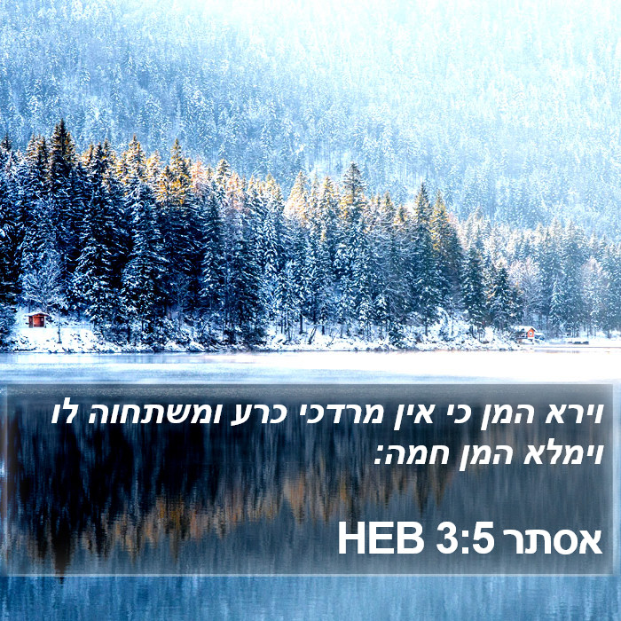 אסתר 3:5 HEB Bible Study