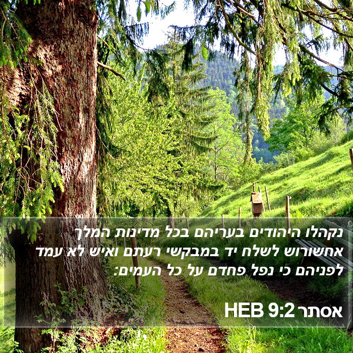 אסתר 9:2 HEB Bible Study