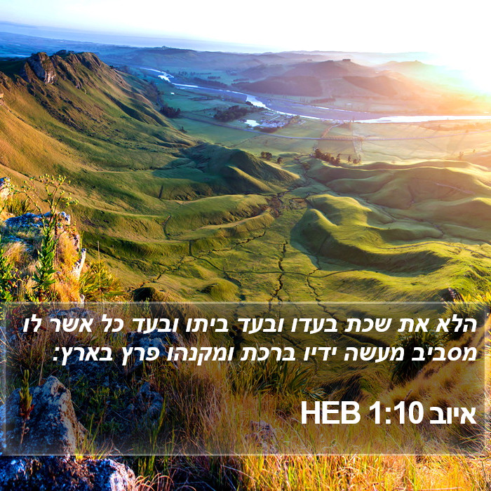 איוב 1:10 HEB Bible Study